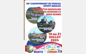 MONTS DU LYONNAIS CDF QUADRETTE + TRIPLE FEMININ + OPEN JEUNES