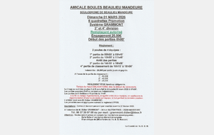 MANDEURE 8Q PMO 3/4D POULES