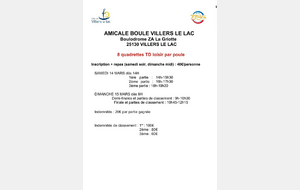 VILLERS LE LAC 8Q LOISIR