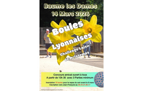 14 mars BAUME LES DAMES